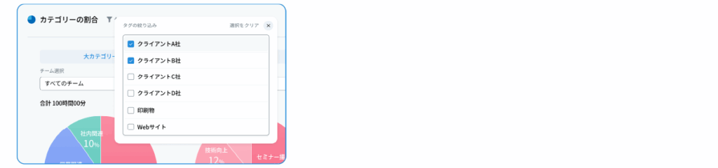 業務時間を自動計測・分類